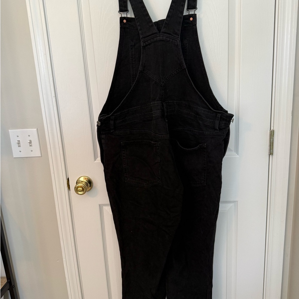 Old Navy Black Denim Overalls - Picture 5 of 5